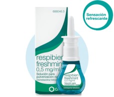 Respibien freshmint solução nasal 15 ml de 0,5 mg / ml.