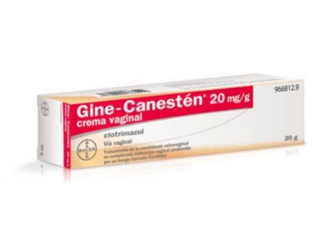 Gine Canestén 20 mg/g crema vaginal 20 gramos. 