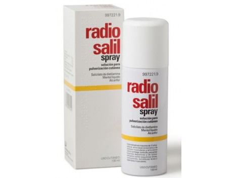 Rádio Salil spray solução para pulverização cutânea em 130ml.