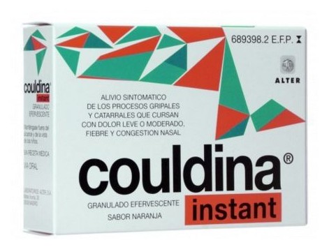 Instant Couldina aspirin effervescent granulate 20 envelopes