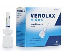 Crianças de 6 Verolax rectal solução unidoses