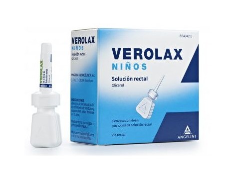Crianças de 6 Verolax rectal solução unidoses