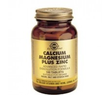 Solgar Calcium Magnesium Plus Zinc. 100 tablets