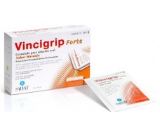 Vincigrip Forte grânulos para solução 10 saquetas sabor a laranja por via oral