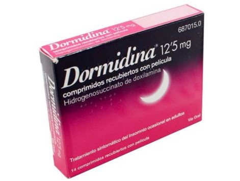 Dormidina doxilamina 12,5 mg 14 comprimidos recubiertos con película 