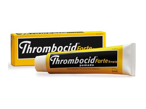 Forte Thrombocid 5mg 60g ointment tube.