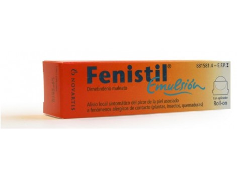 Fenistil emulsão 8ml roll-on.