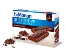 Bimanan Sustitutive Fondant barra de chocolate 8 unidades