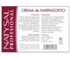 Professional 1 kg de creme HARPAGOFITO Natysal