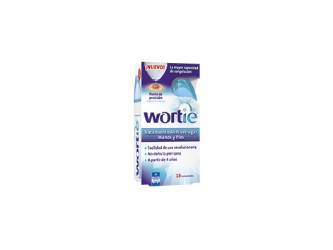 Wortie Tratamiento anti verrugas 18 aplicaciones.