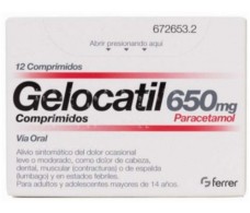 Gelocatil 650 mg 12 comprimidos