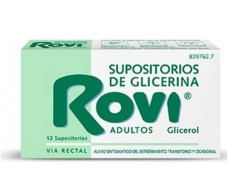 Supositorios de glicerina Rovi adultos 12 unidades