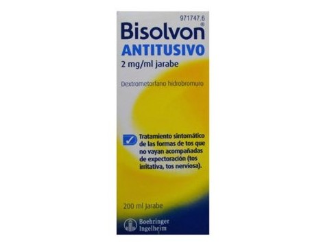 Bisolvon antitússico 2mg / ml de xarope 200ml.