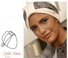 BelleTurban Turban Side-Krea Beige