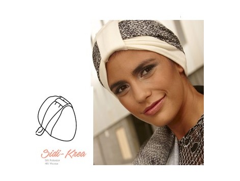 BelleTurban Turban Side-Krea Beige