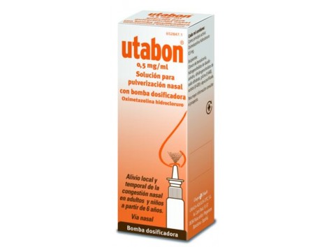 Utabon 0.5 mg / ml solution for nasal spray with dosing pump 15ml.