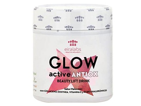 Glow Eiralabs Antiox Aktiv Collagen Geschmack 300 Gramm melocoton
