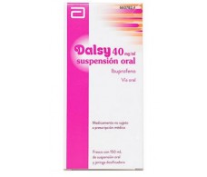 Dalsy 40 mg / ml suspensão oral 150 ml. Medicamento 