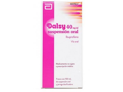Dalsy 40 mg / ml suspensão oral 150 ml. Medicamento 