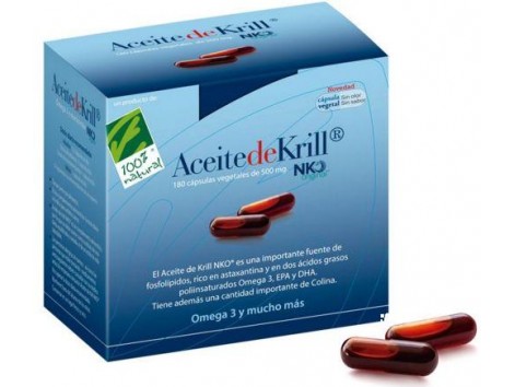 Aceite de Krill NKO 120 Vegetable capsules . 100% Natural.