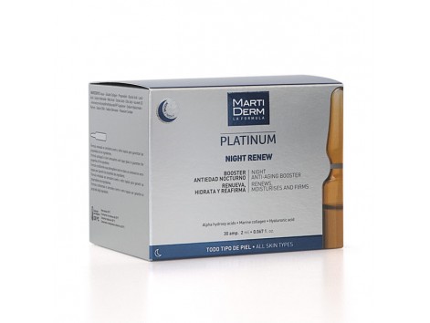 Martiderm Platinum NIGHT RENEW REPAIR 30 ampolas (Alfa Peeling)