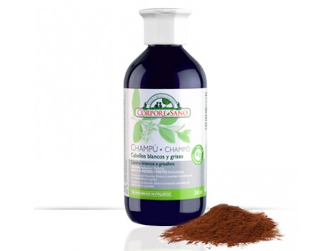 Corpore Sano Champú a la Henna, Arándanos y Limnanthes Alba 300ml Cabellos Blancos-Grises