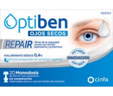 OPTIBEN Ojos Secos. REPAIR 20 monodosis