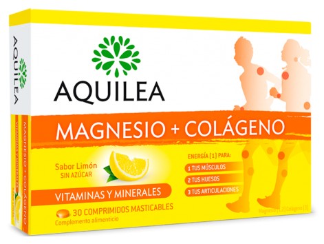 AQUILEA MAGNESIO COLAGENO 30 COMPRIMIDOS MASTICABLES 