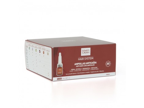 MARTIDERM Ampollas Anticaída HAIR SYSTEM – 14 Ampollas