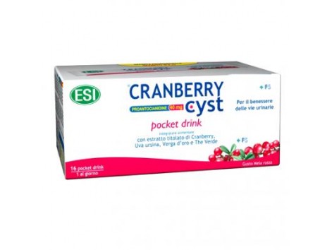 ESI CRANBERRY CYST Pocket Drink 16 sobres