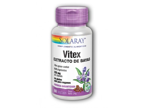 Solaray Vitex (Sauzgatillo) 60 capsulas. Solaray