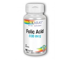 Folic Acid 800mg Solaray. - Folic Acid Solaray. 100 capsules