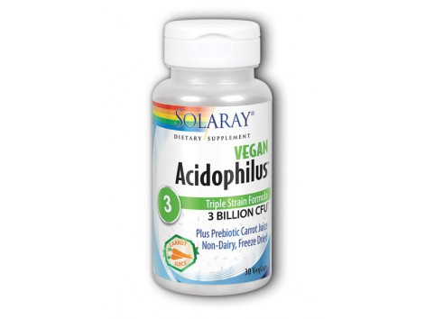 Solaray Acidophilus Plus 30 capsules. Solaray