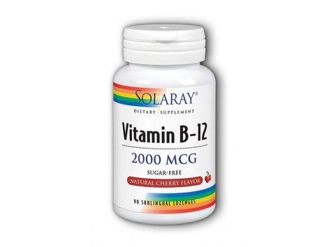 Solaray Vitamin B12 2000mcg. 90 sublingual tablets