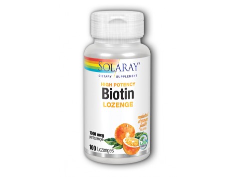 Solaray Biotin 1000mg. Biotina de Solaray. 100 capsulas