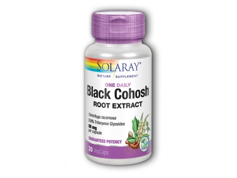 Solaray Black Cohosh - Cimifuga  120 capsulas.
