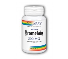 Bromelain Solaray Solaray. 60 capsules. Bromelain 500mg.