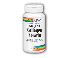 Queratina colágeno Solaray 60 comprimidos 