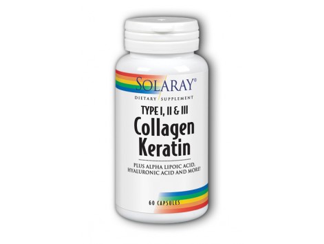 Queratina colágeno Solaray 60 comprimidos 