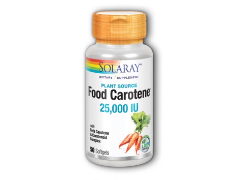 Solaray Food Carotene 30 perlas Caroteno