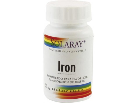 Asporotate Solaray Iron - Iron Chelate. 100 capsules. Solaray