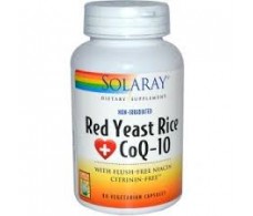 Solaray Levadura Roja de Arroz & CoQ10 60 cápsulas