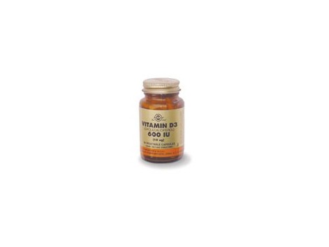 Solgar Vitamina D3 600ui (15 mcg) 60 capsulas vegetales