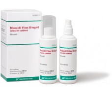 Minoxidil Viñas 50 mg/ml solución cutánea 2 frascos x 120ml . 240 ml