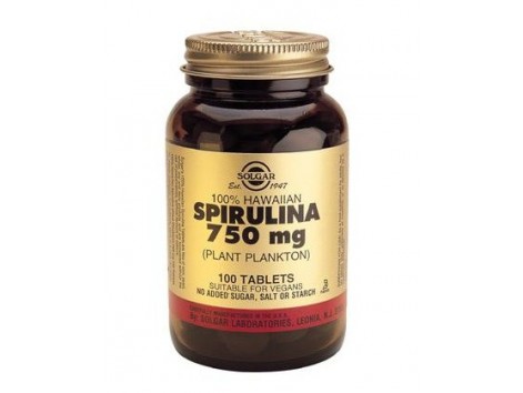 Solgar 100% Hawaiian Spirulina 750mg. (Plankton) 100 tablets Solgar 100% Hawaiian Spirulina 750mg. (Plankton) 100 tablets