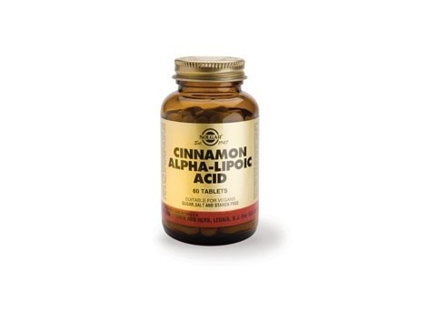 China Solgar Cinnamon Alpha lipoic acid. 60 tablets