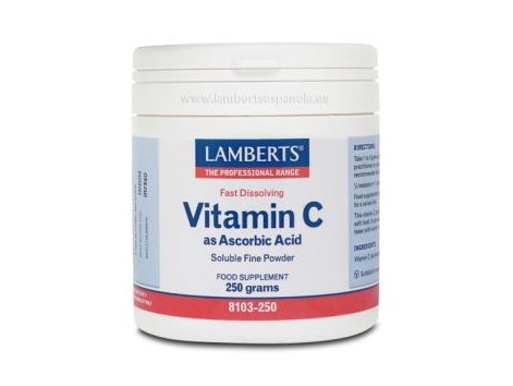 Lamberts Vitamin C as Acid Ascorbico in dust 250gr.  Lamberts