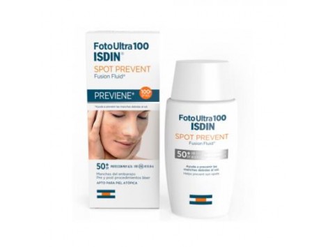 isdin Sunscreen Spot Prevent Fusion Fluid SPF 100+ 50 ml. facial blemishes