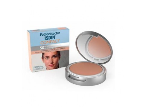 ISDIN Fotoprotector Maquiagem Compacto SPF 50 Color Areia 10 gramos
