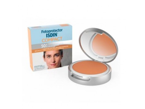 ISDIN Compact Makeup SPF 50 Sonnenschutzmittel Bronzen-Ton 10 Gramm
